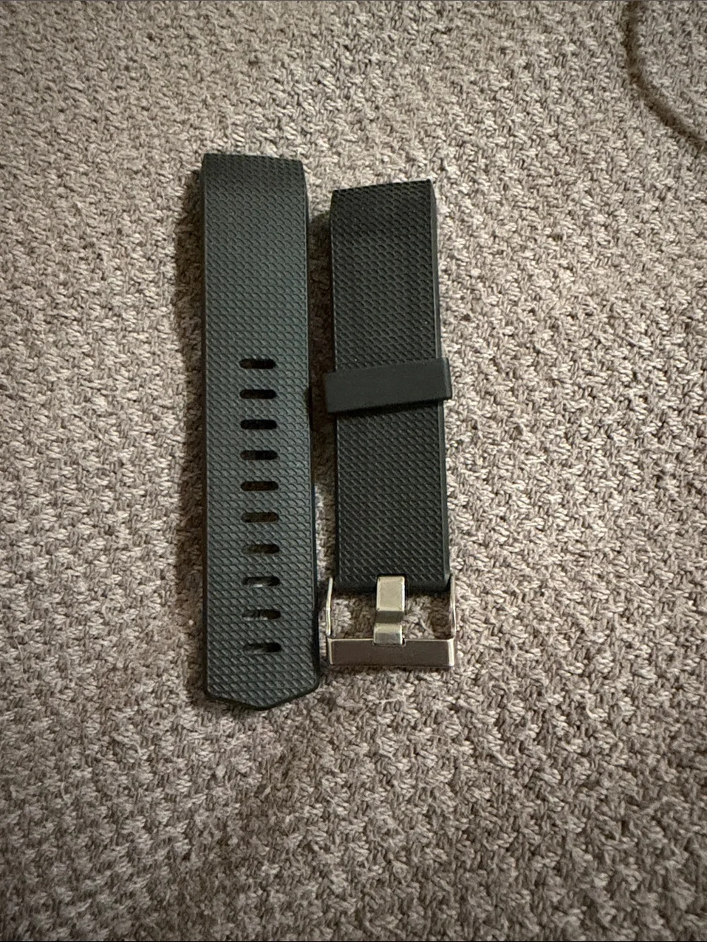 fitbit Charge Fitness Tracker with Navy Blue Band and Black Replacement Strap